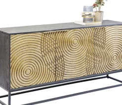 KARE24.se Sideboard Circulo - Guld/Svart 3 Dörrar, 80x160cm - KARE Design Hot