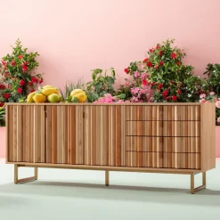 KARE24.se Sideboard Concertina - Natur, 186x74cm - KARE Design Hot
