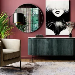 KARE24.se Sideboard Glenn - Mörkgrå Trästruktur/ Marmor, 75x160cm - KARE Design New