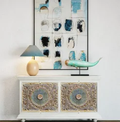 KARE24.se Sideboard Goa - Ornament, Handgjord, 180x95cm - KARE Design New
