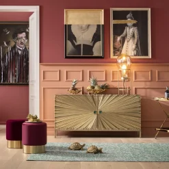 KARE24.se Sideboard Illumino - Guld 2 Dörrar, 80x160cm - KARE Design Clearance
