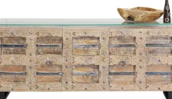 KARE24.se Sideboard Kalif - Trä Antik Patina 2 Dörrar/2 Lådor, 70x160cm - KARE Design Clearance