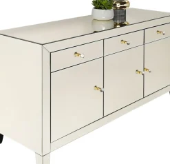 KARE24.se Sideboard Luxury - Champagnefärgat Spegelglas 3 Dörrar/3 Lådor, 77x140,5cm - KARE Design New