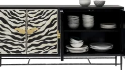 KARE24.se Sideboard Zebra - 4 Dörrar, 160x80cm - KARE Design Outlet
