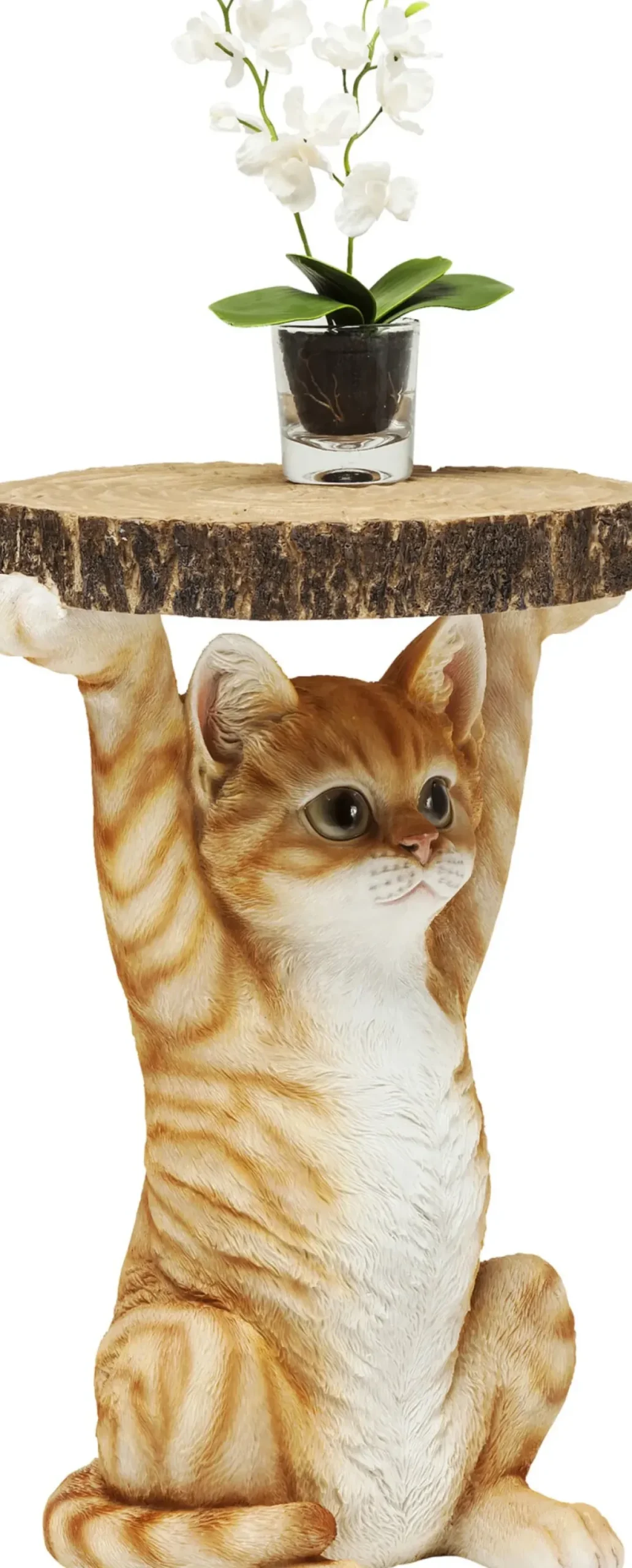 KARE24.se Sidobord Animal Miss Cat - Litet Bord med Katt, Ø33cm - KARE Design New