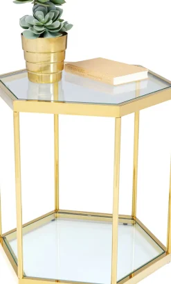 KARE24.se Sidobord Comb - Guld/Glas, 55x55cm - KARE Design Discount