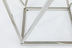 KARE24.se Sidobord Cristallo - Silver/Glas, 50x50cm - KARE Design