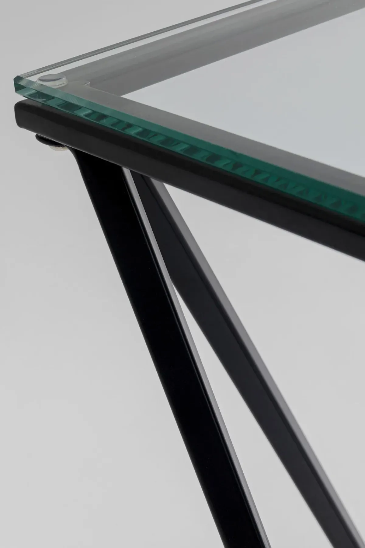KARE24.se Sidobord Cristallo - Svart/Glas, 50x50cm - KARE Design Online