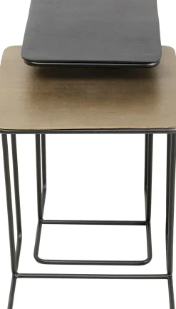 KARE24.se Sidobord Diego - Svart/Brons, 2-set - KARE Design Clearance