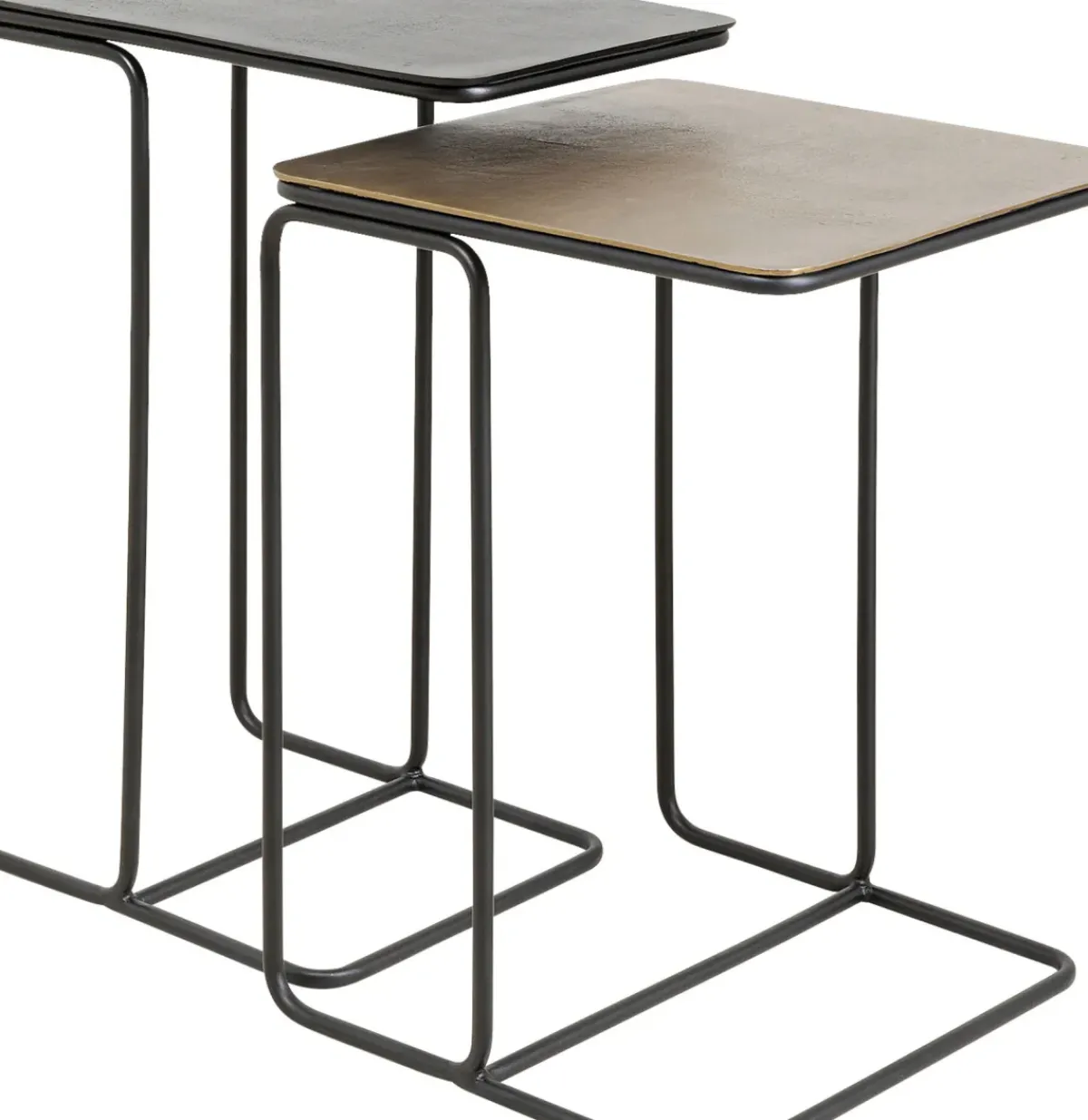 KARE24.se Sidobord Diego - Svart/Brons, 2-set - KARE Design Clearance