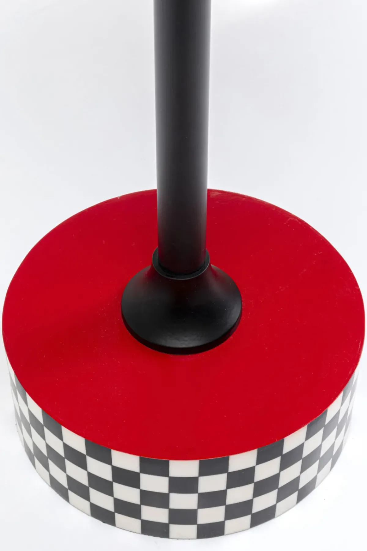 KARE24.se Sidobord Domero Checkers - Röd Ø40cm - KARE Design Online