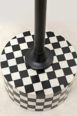 KARE24.se Sidobord Domero Chess - Svart/Vit Ø25cm - KARE Design Discount
