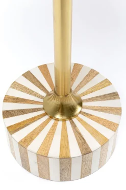 KARE24.se Sidobord Domero Cirque - Guld/Vit Ø40cm - KARE Design Sale
