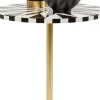KARE24.se Sidobord Domero Star - Brun/Vit Ø40cm - KARE Design Outlet