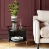 KARE24.se Sidobord Fence - Svart, Ø45cm - KARE Design Outlet