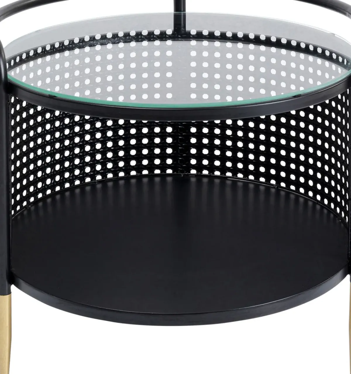 KARE24.se Sidobord Fence - Svart, Ø45cm - KARE Design Outlet