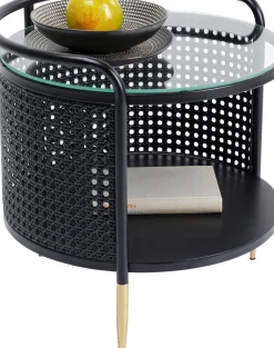 KARE24.se Sidobord Fence - Svart, Ø45cm - KARE Design Outlet