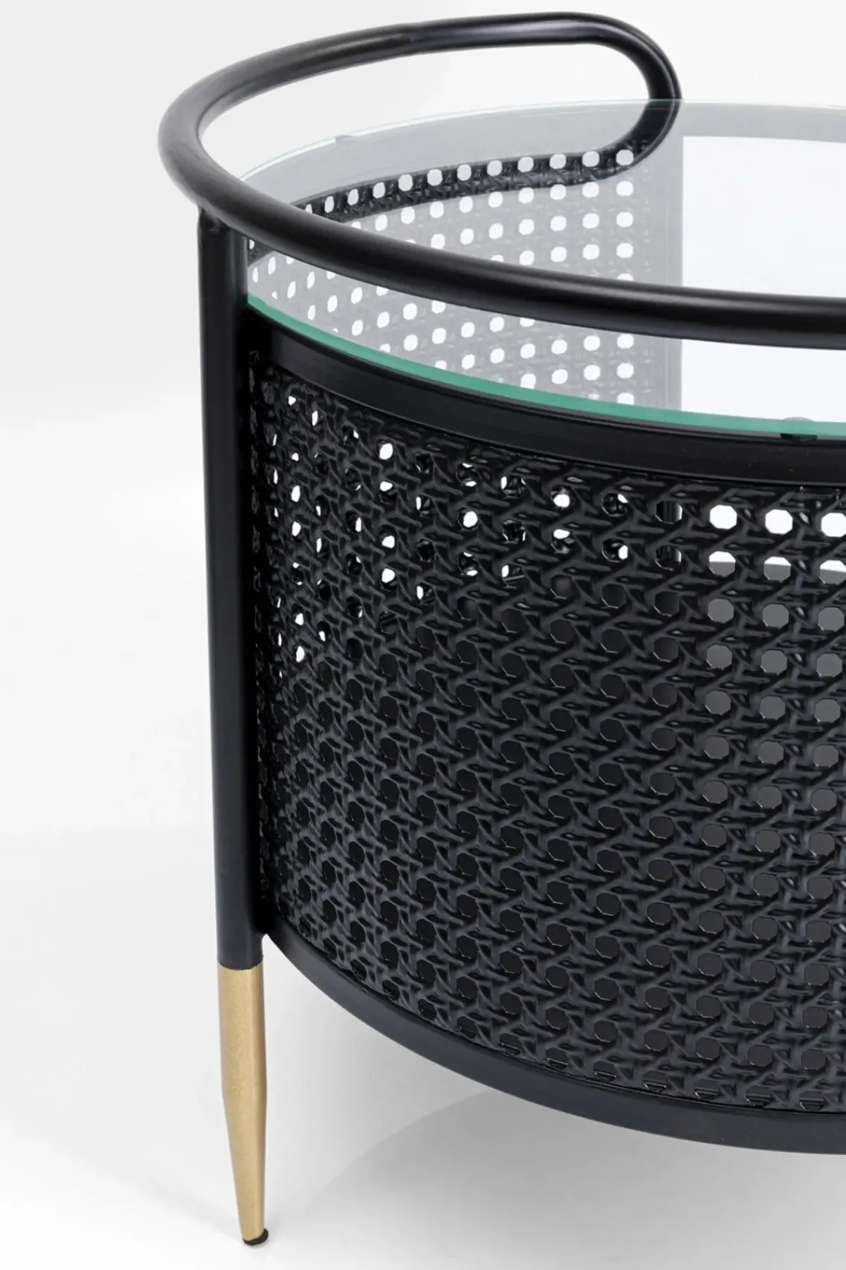 KARE24.se Sidobord Fence - Svart, Ø45cm - KARE Design Outlet