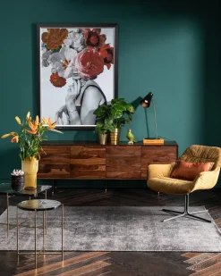 KARE24.se Sidobord Ice - Glas/Guld, Ø40 - KARE Design Online