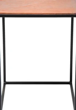 KARE24.se Sidobord Loft Square Vintage - Set med 3 bord i Svart/Rustik Metall - KARE Design