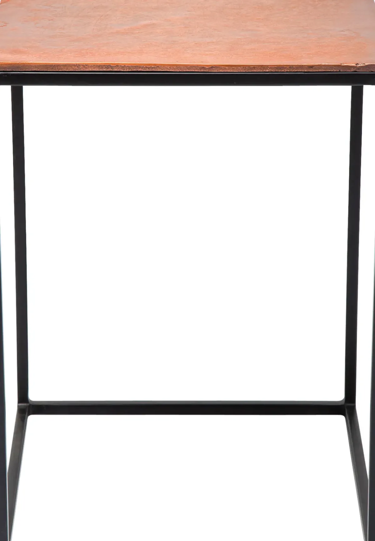 KARE24.se Sidobord Loft Square Vintage - Set med 3 bord i Svart/Rustik Metall - KARE Design
