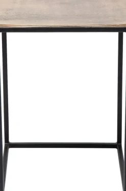 KARE24.se Sidobord Loft Square Vintage - Set med 3 bord i Svart/Rustik Metall - KARE Design