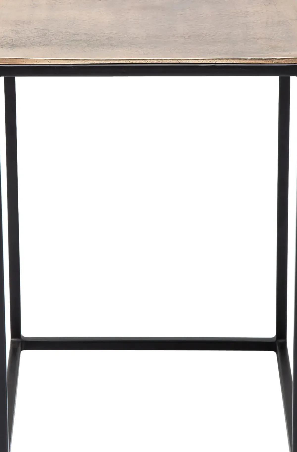 KARE24.se Sidobord Loft Square Vintage - Set med 3 bord i Svart/Rustik Metall - KARE Design