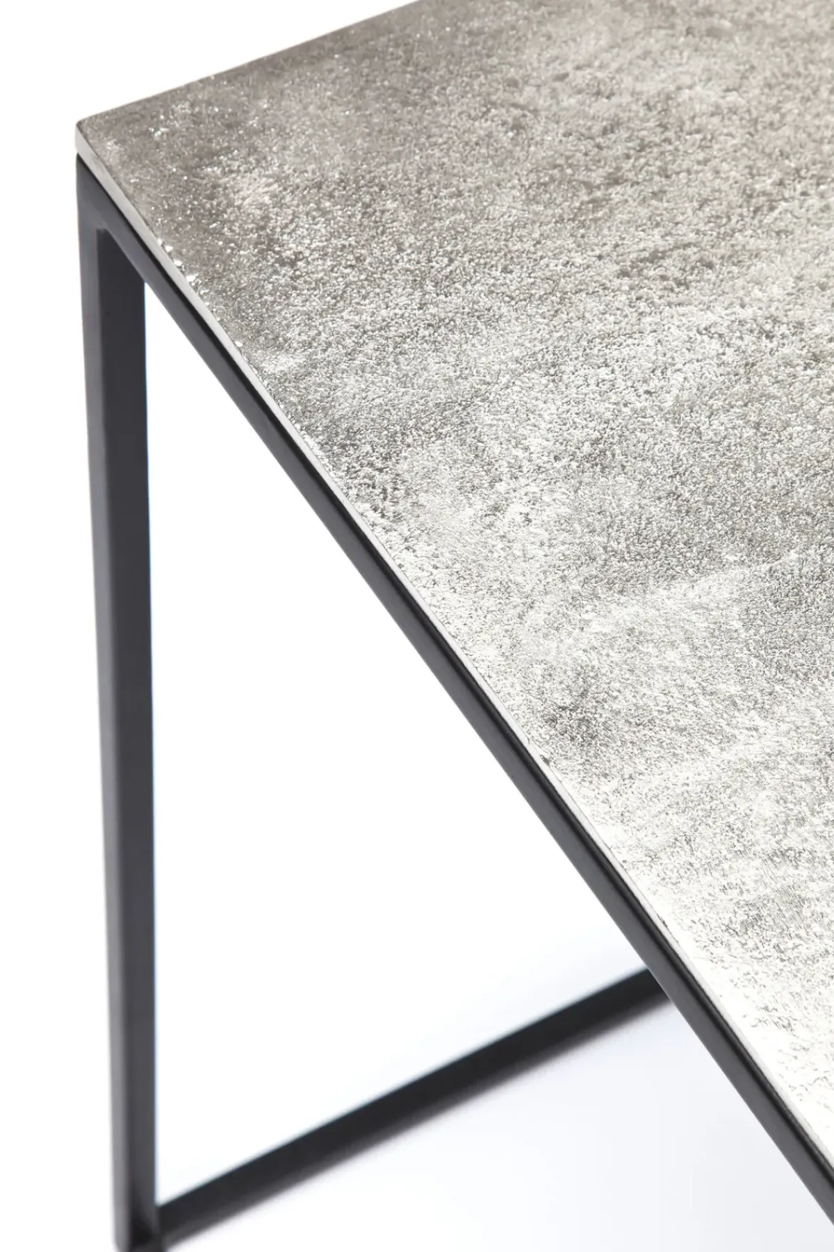 KARE24.se Sidobord Loft Square Vintage - Set med 3 bord i Svart/Rustik Metall - KARE Design