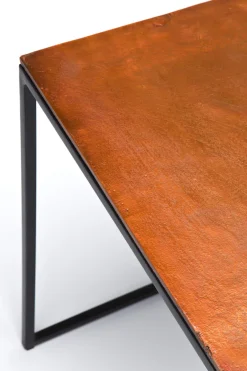 KARE24.se Sidobord Loft Square Vintage - Set med 3 bord i Svart/Rustik Metall - KARE Design