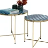 KARE24.se Sidobord Priya - Set med 2 Bord, Blå - KARE Design Discount