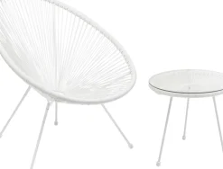 KARE24.se Sidobord Trädgård Acapulco - Vit Ø50cm - KARE Design Clearance
