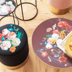 KARE24.se Sittpuff Cherry - Blossom Ø35cm - KARE Design Sale