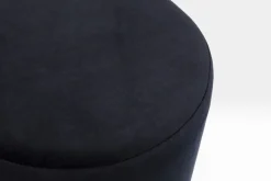 KARE24.se Sittpuff Cherry - Svart Sammet/Mässing, Ø35cm - KARE Design Best