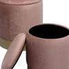 KARE24.se Sittpuff Med Förvaring Cherry - Rosa/Mässing (2/Set) - KARE Design Sale