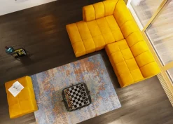 KARE24.se Sittpuff - Modul Belami - Amber sammet - KARE Design New