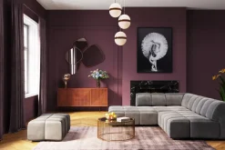 KARE24.se Sittpuff - Modul Belami - Grå sammet - KARE Design