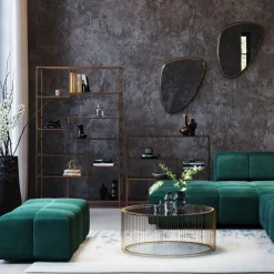 KARE24.se Sittpuff - Modul Belami - Mörkgrön sammet - KARE Design Sale