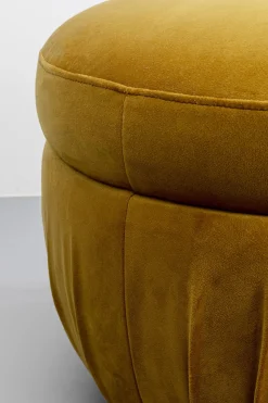 KARE24.se Sittpuff Nube - Senapsgul Ø56cm - KARE Design Clearance