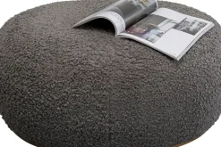KARE24.se Sittpuff Pebble - Boucle, Grå, 81cm - KARE Design Clearance