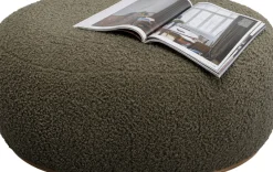KARE24.se Sittpuff Pebble - Boucle, Oliv, 81cm - KARE Design Online