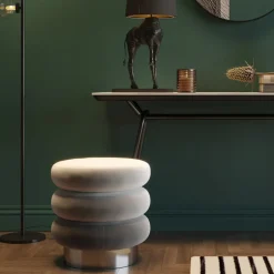 KARE24.se Sittpuff Sandwich - Sammet Grå - KARE Design Discount