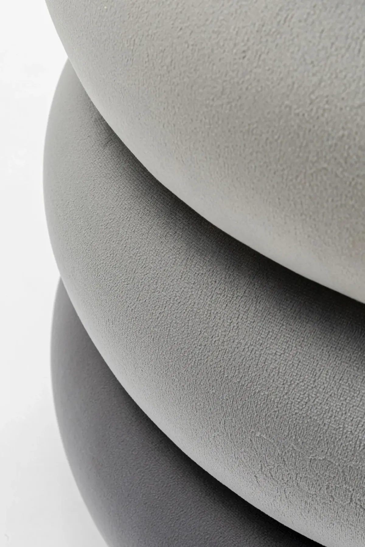 KARE24.se Sittpuff Sandwich - Sammet Grå - KARE Design Discount