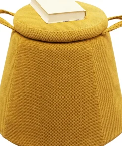 KARE24.se Sittpuff Thimble - Gul Ø51cm - KARE Design New