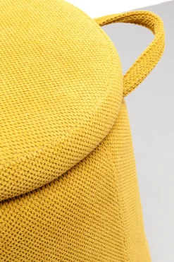KARE24.se Sittpuff Thimble - Gul Ø51cm - KARE Design New