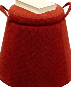 KARE24.se Sittpuff Thimble - Röd Ø51cm - KARE Design New