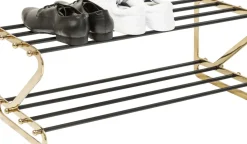 KARE24.se Skohylla Walk - Skoställ i Mässing/Svart, 2 Hyllor - KARE Design Sale