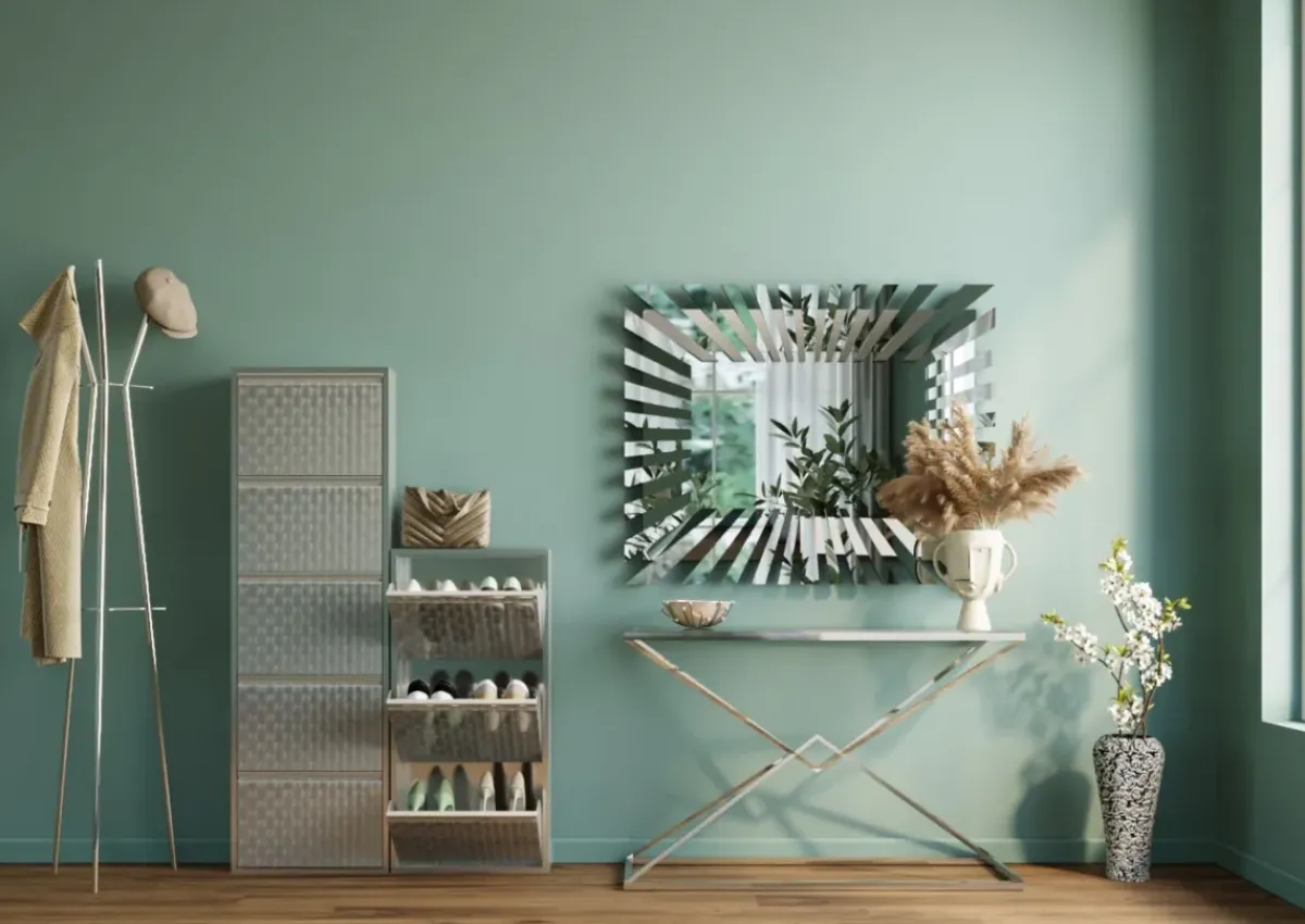 KARE24.se Skoskåp Caruso - Borstad Metall, 103x50cm - 3 Lådor - KARE Design Discount