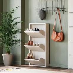 KARE24.se Skoskåp Caruso - Cream, 104x50cm - 3 lådor - KARE Design Online