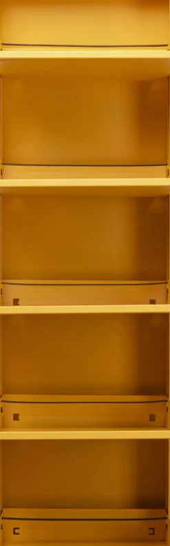 KARE24.se Skoskåp Caruso - Gul, 170x50cm - 5 Lådor - KARE Design Discount