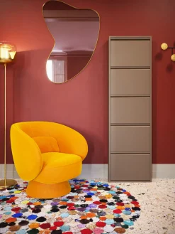 KARE24.se Skoskåp Caruso - Taupe, 170x50cm - 5 Lådor - KARE Design Best